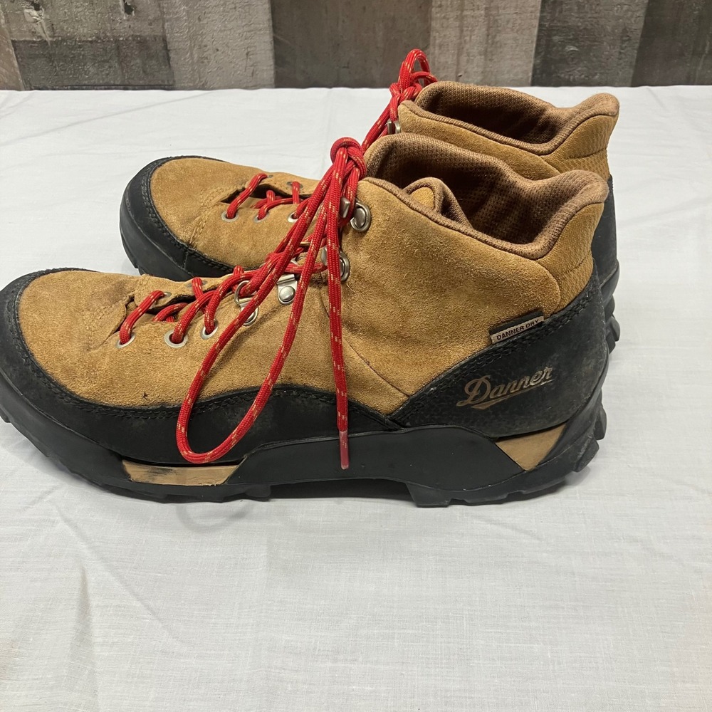 Danner Womens Panorama Mid Brown Red Hiking Boots Waterproof Size 9.5 Red Laces - Picture 3 of 9